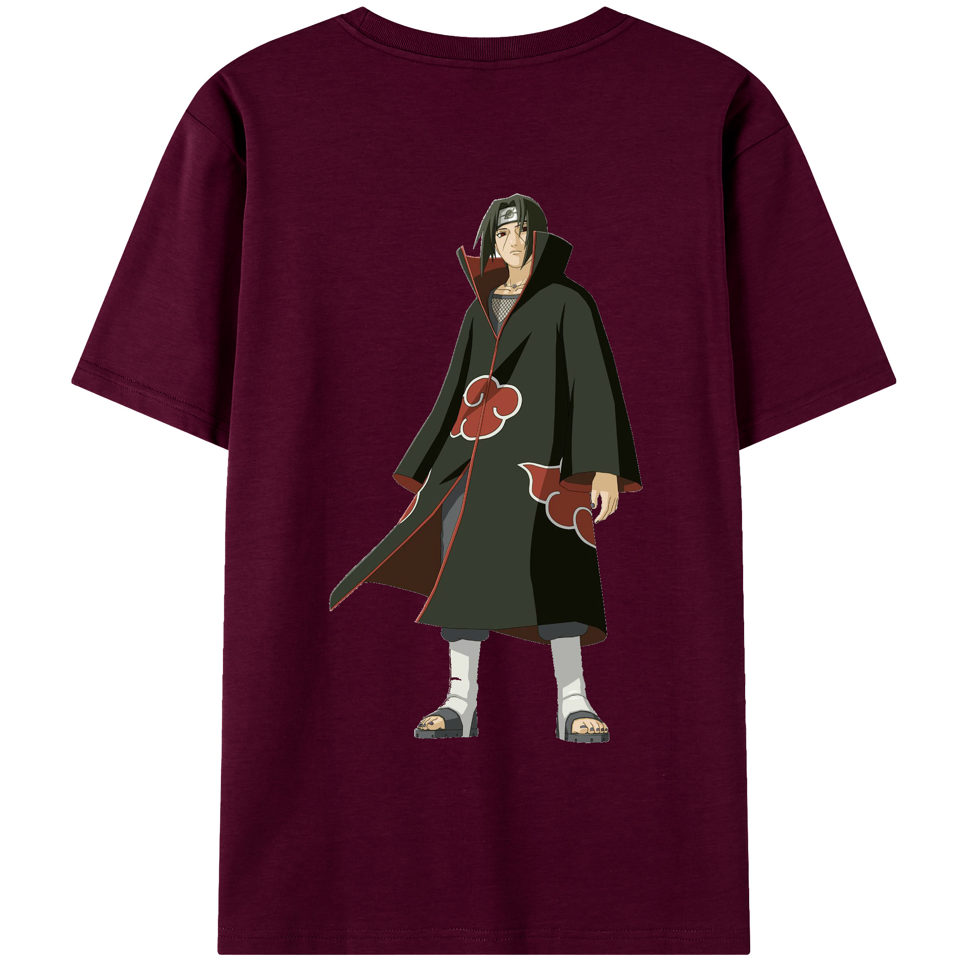 （画像用） NARUTO -ナルト- うちは イタチ Uchiha Itachi レディース半袖Tシャツ(バックプリント)
